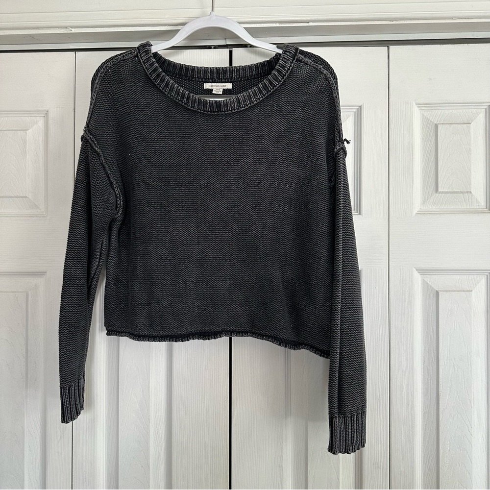 AE cropped knit sweater